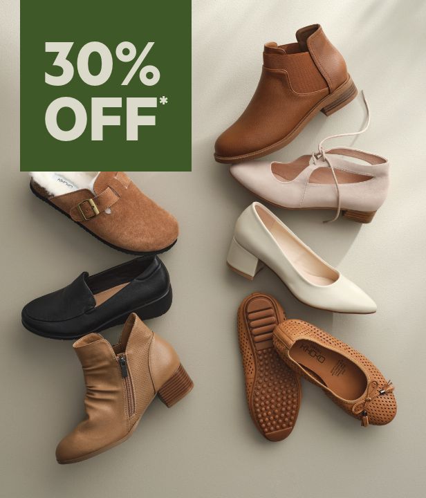 30% Off* Footwear